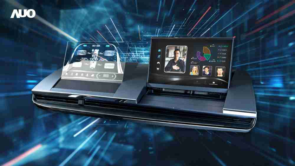 口袋牛店Micro LED Display HMI解决方案打造透明Micro LED前座仪表，，呈现信息并保留驾驶视野开阔；亦为副驾驶座乘客打造收放自如的Micro LED屏幕，，，在不影响显示质量的前提于显示区内建镜头，，，，让用户能与视讯对象直接眼神接触，，，，提供绝佳的双向沟通体验